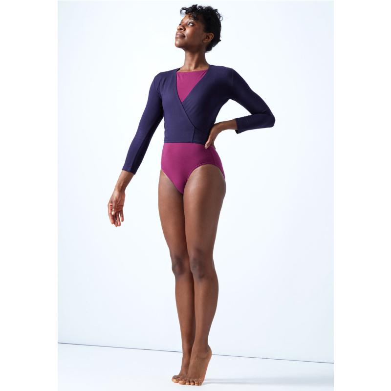 Cotton Lycra Crossover Cardigan